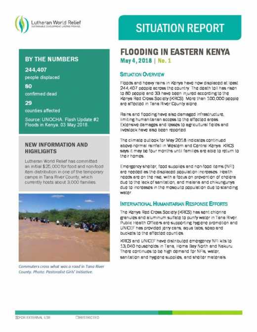 Flooding in Eastern Kenya